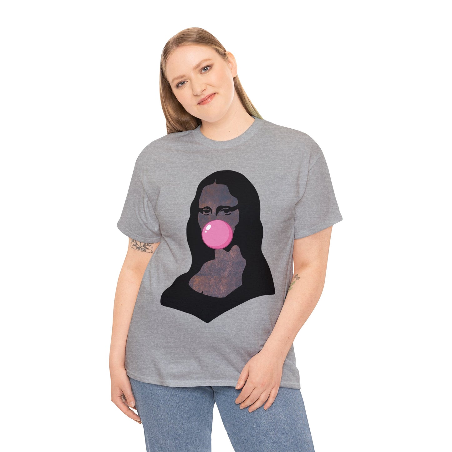 Mona Lisa Bubblegum T-Shirt Italy Humor Tee