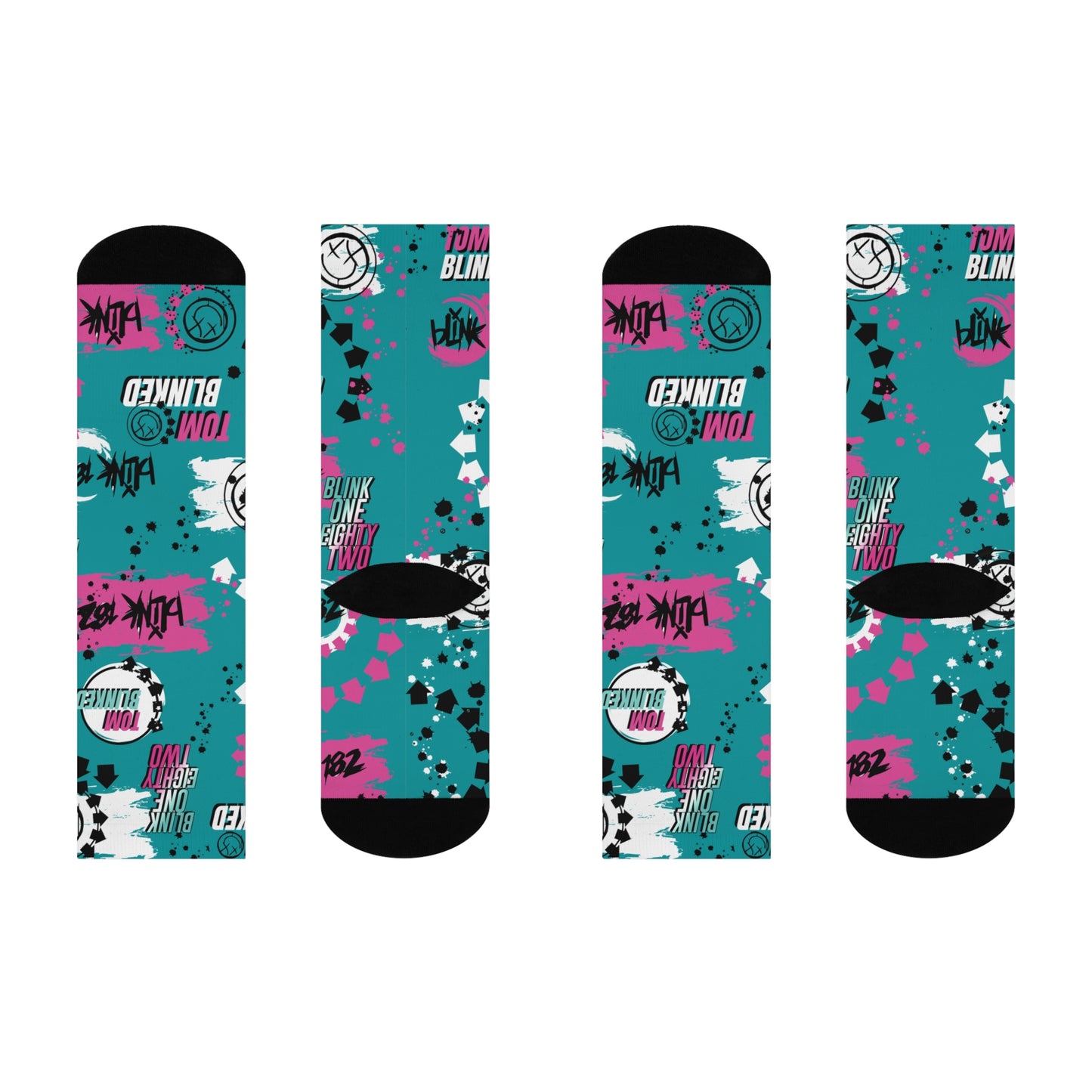 Blink 182 Socks Tom Is Back! Unisex Adult Stretchy Mid Calf