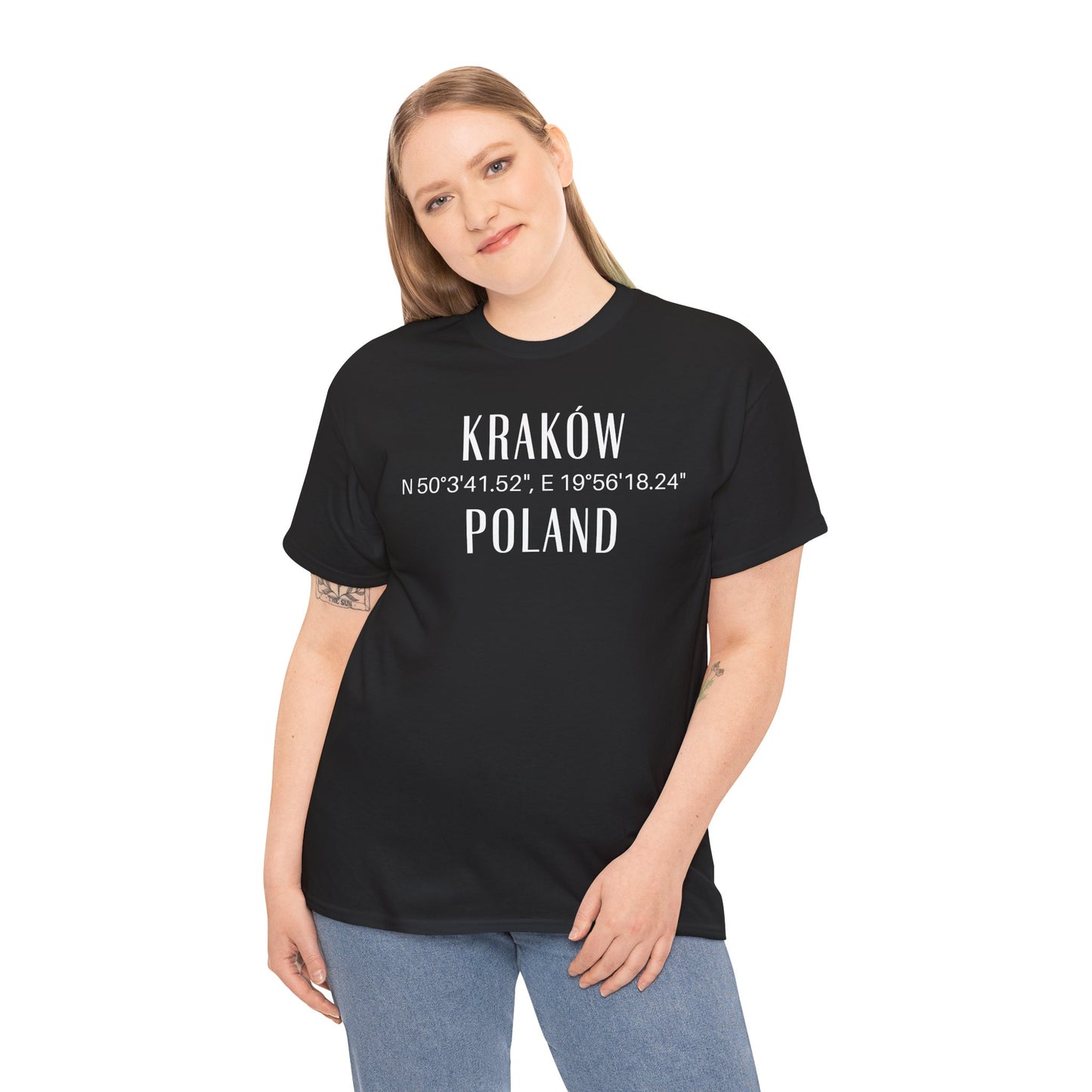 Krakow, Poland Coordinates T-Shirt