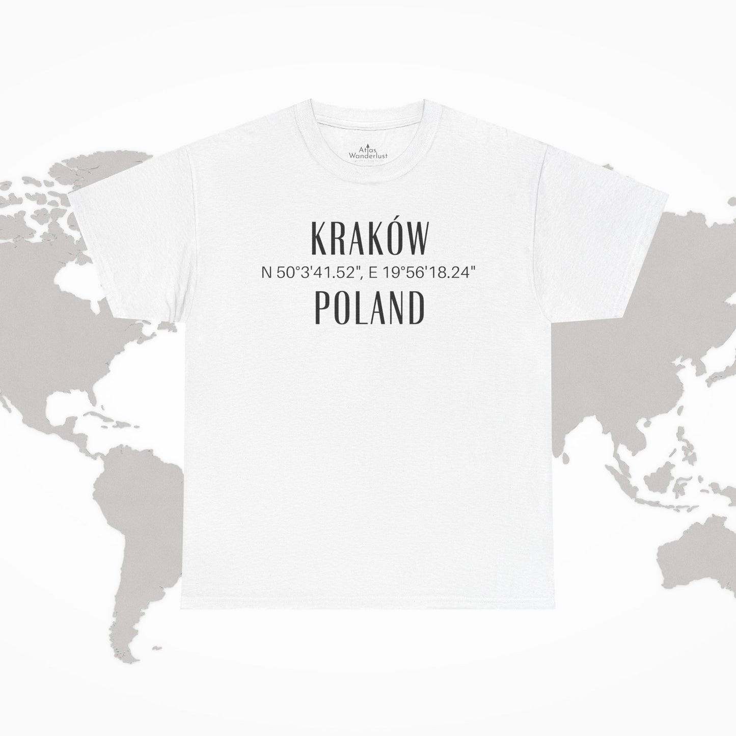 Krakow, Poland Coordinates T-Shirt