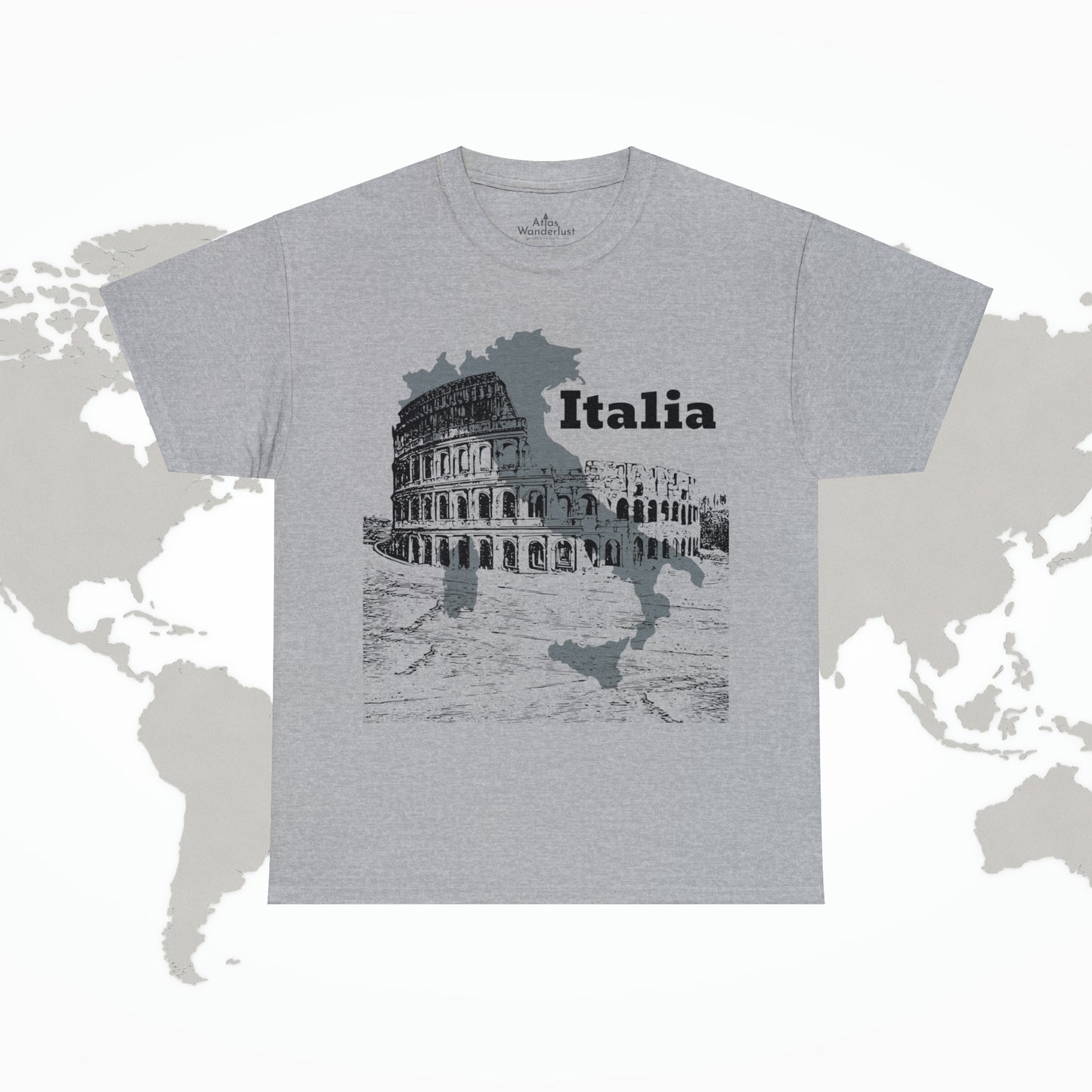 Italia Colosseum T-Shirt, Italian Architecture Tee