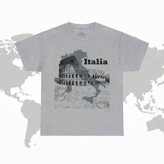 Italia Colosseum T-Shirt, Italian Architecture Tee