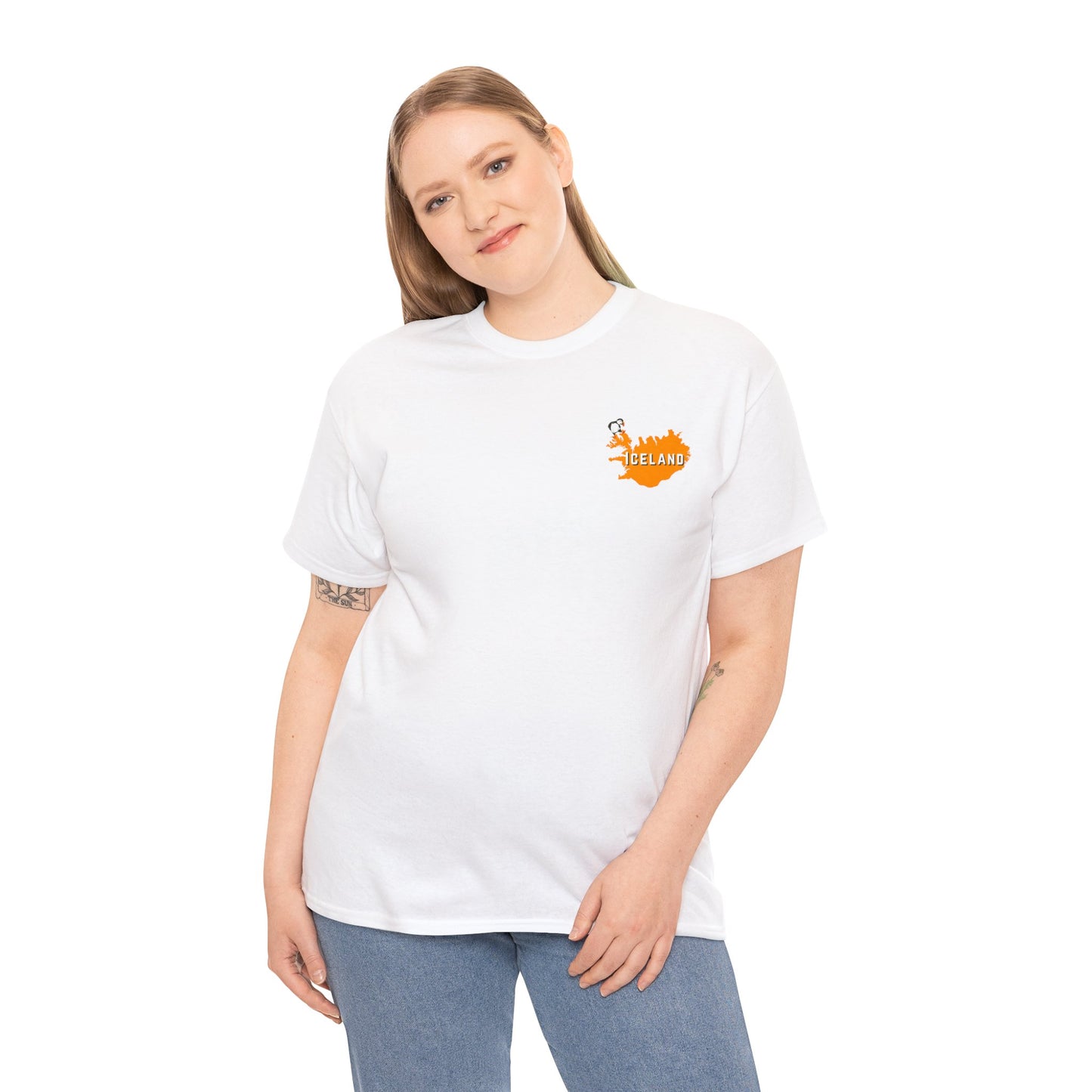 Iceland T-Shirt, 2-Sided Travel Tee Puffins Viking