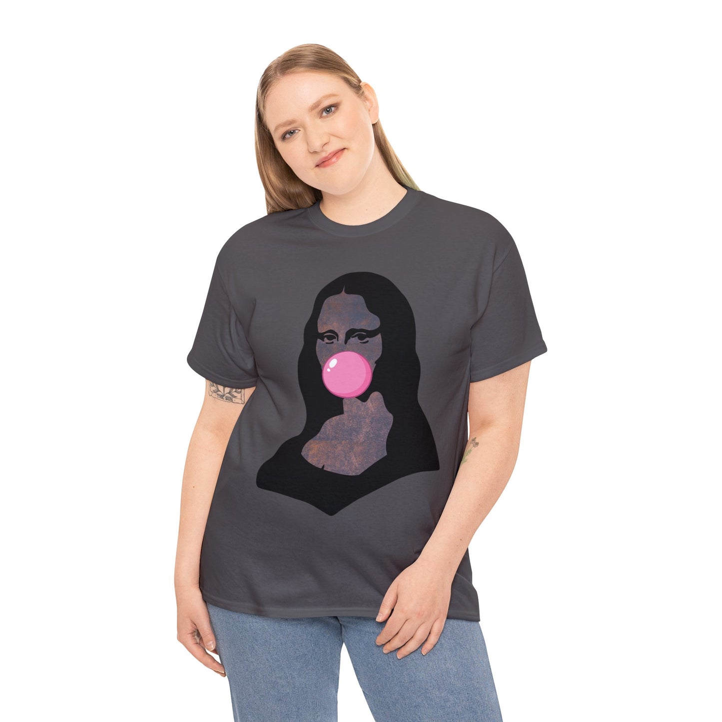 Mona Lisa Bubblegum T-Shirt Italy Humor Tee