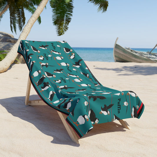 Puffin Beach Towel High Quality 2 Sizes