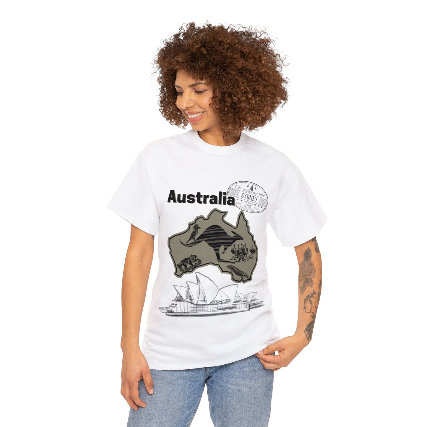 Australia Down Under T-Shirt, Kangaroo Tee