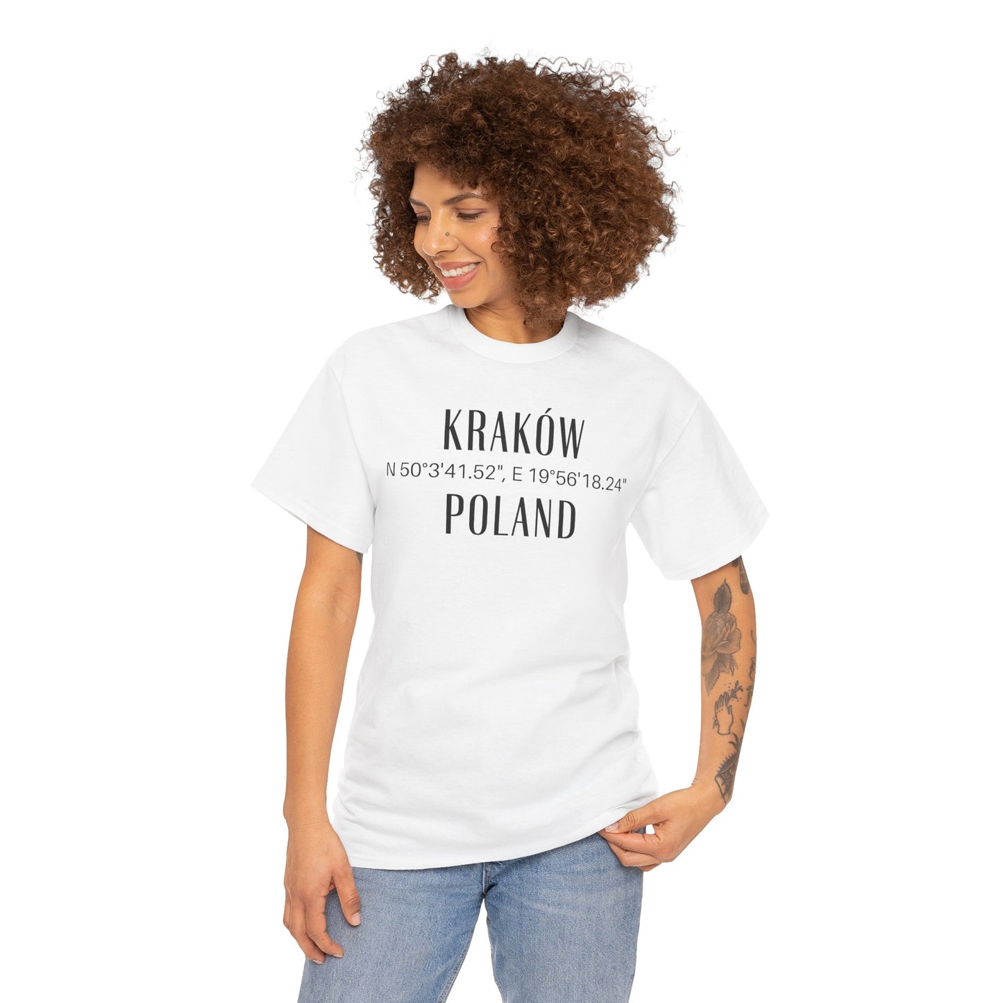 Krakow, Poland Coordinates T-Shirt
