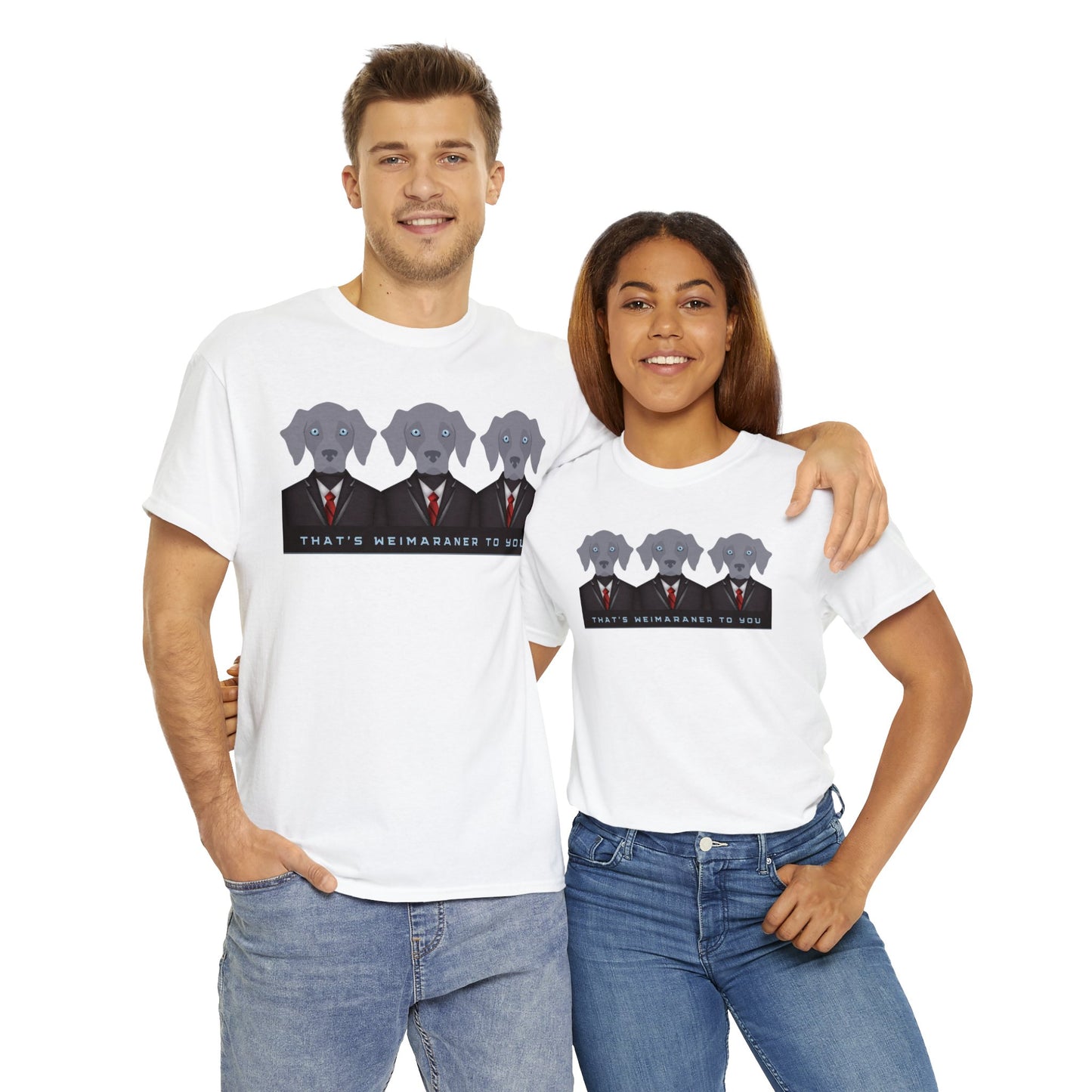 Weimaraner T-Shirt, Well-Suited Weim Tee