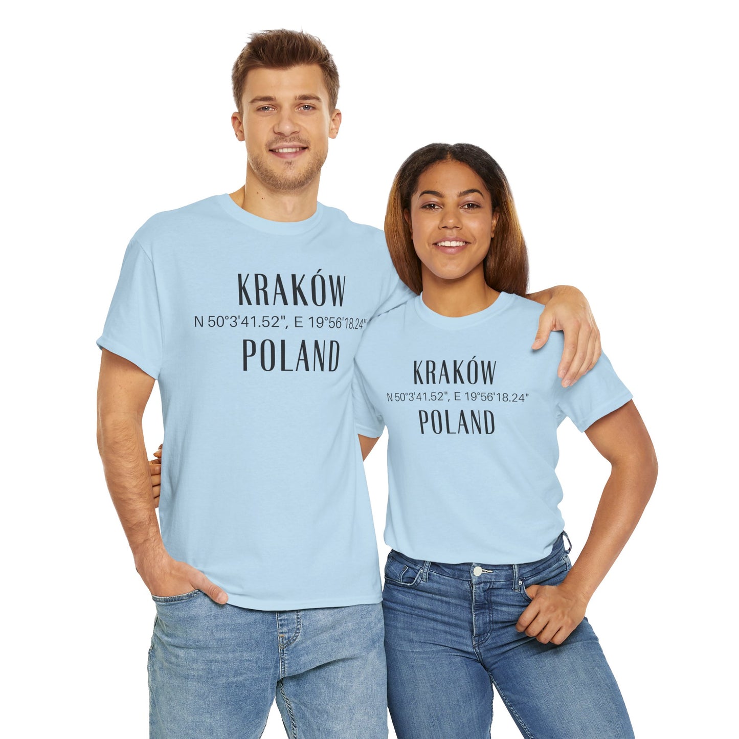 Krakow, Poland Coordinates T-Shirt
