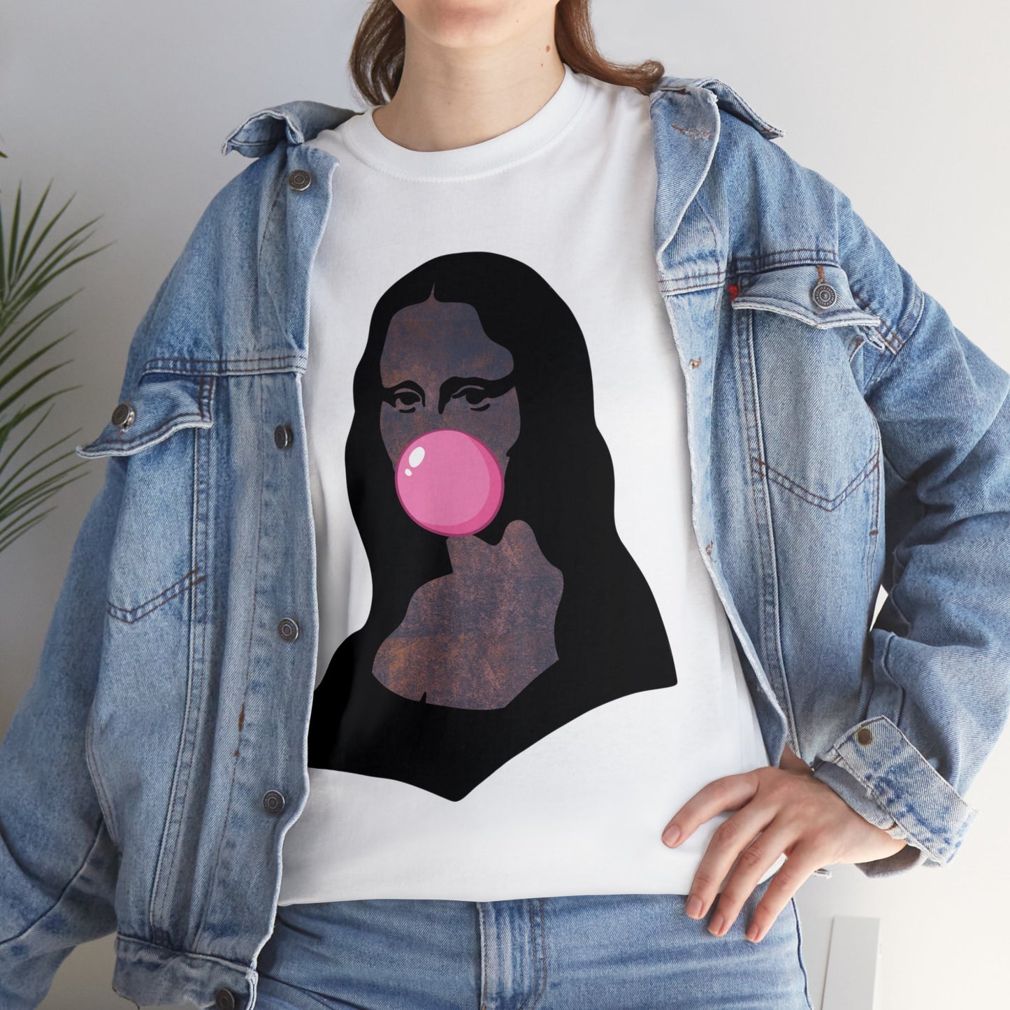 Mona Lisa Bubblegum T-Shirt Italy Humor Tee