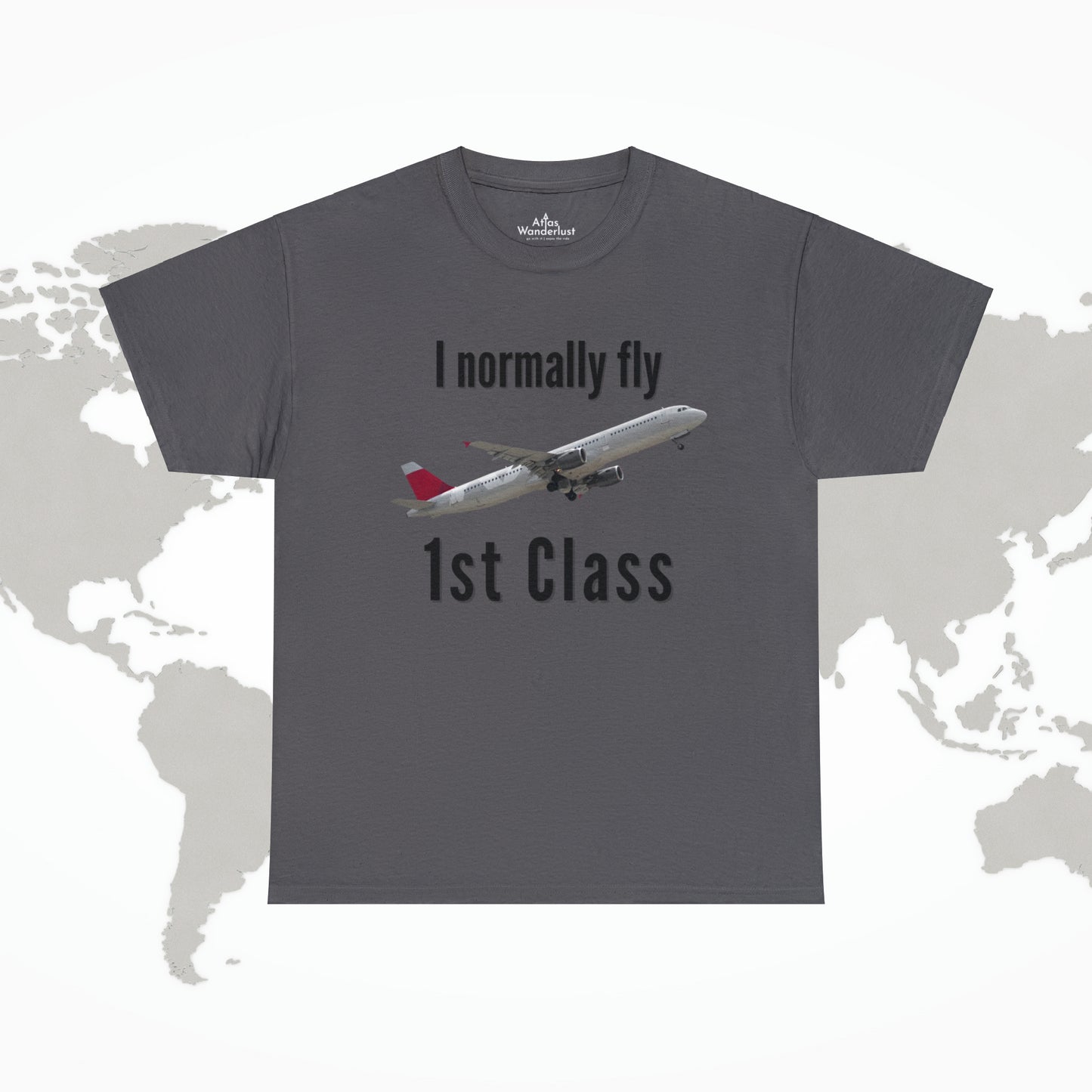 I normally Fly 1st Class T-Shirt, Funny Travel Tee