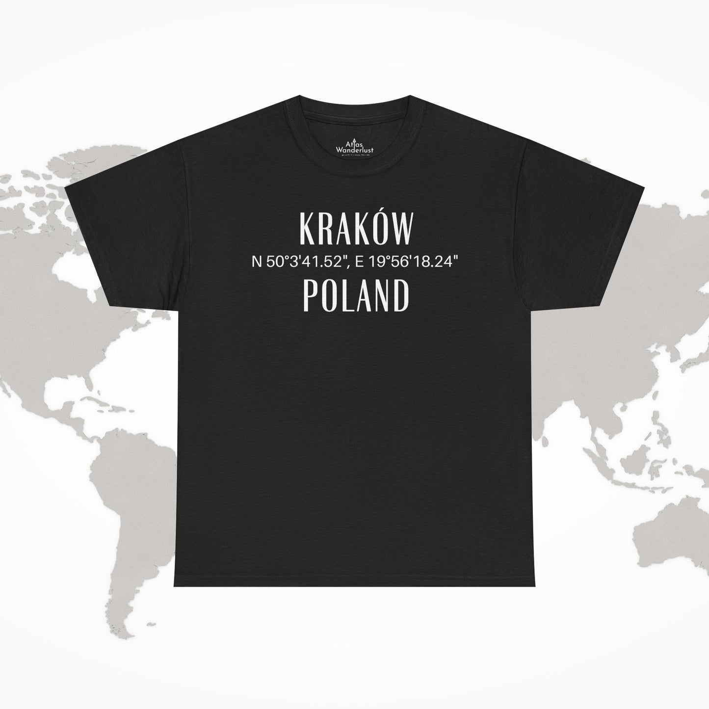 Krakow, Poland Coordinates T-Shirt