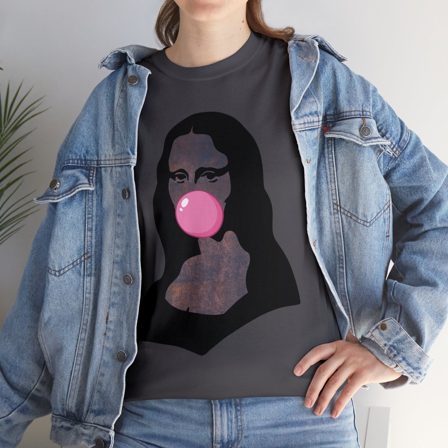 Mona Lisa Bubblegum T-Shirt Italy Humor Tee