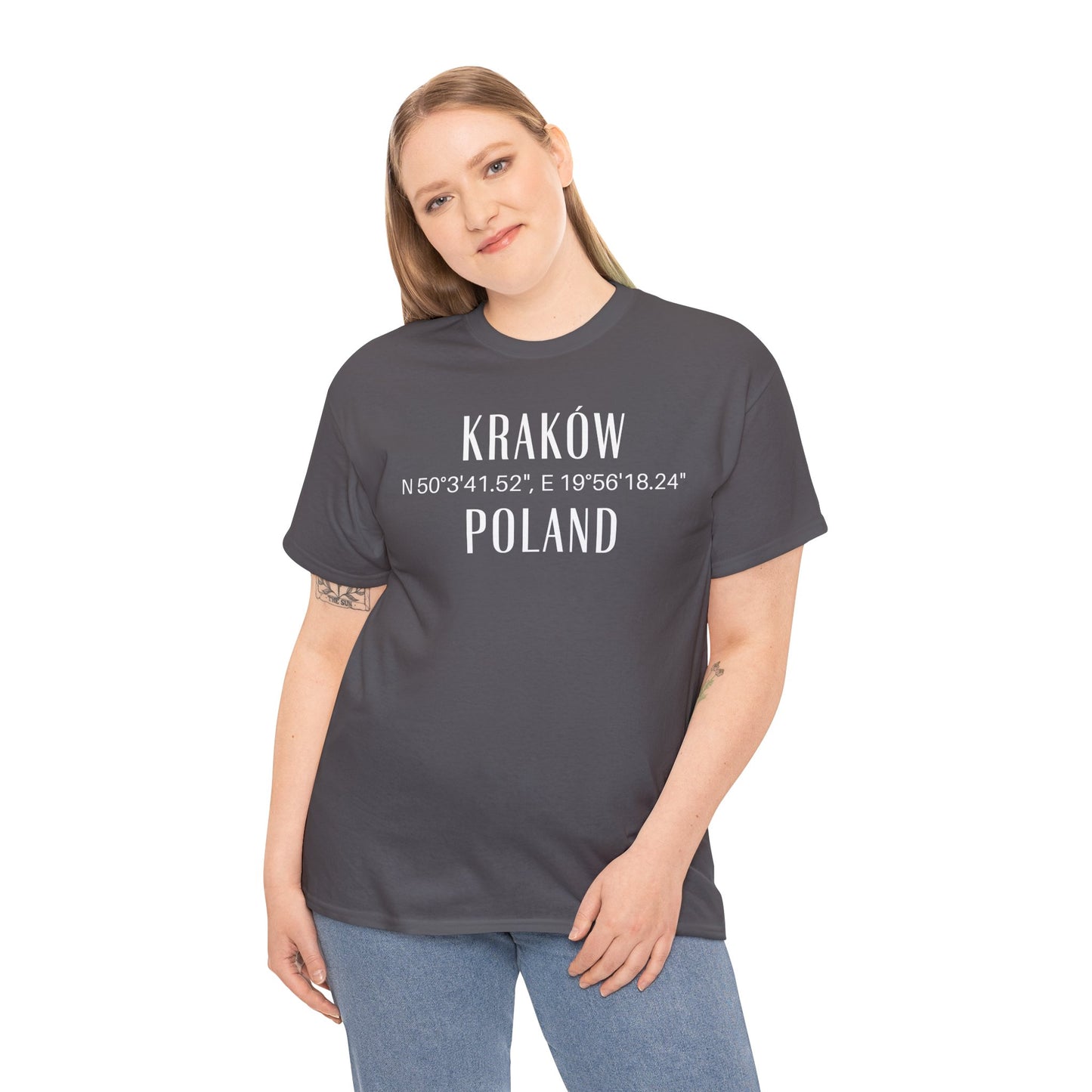 Krakow, Poland Coordinates T-Shirt