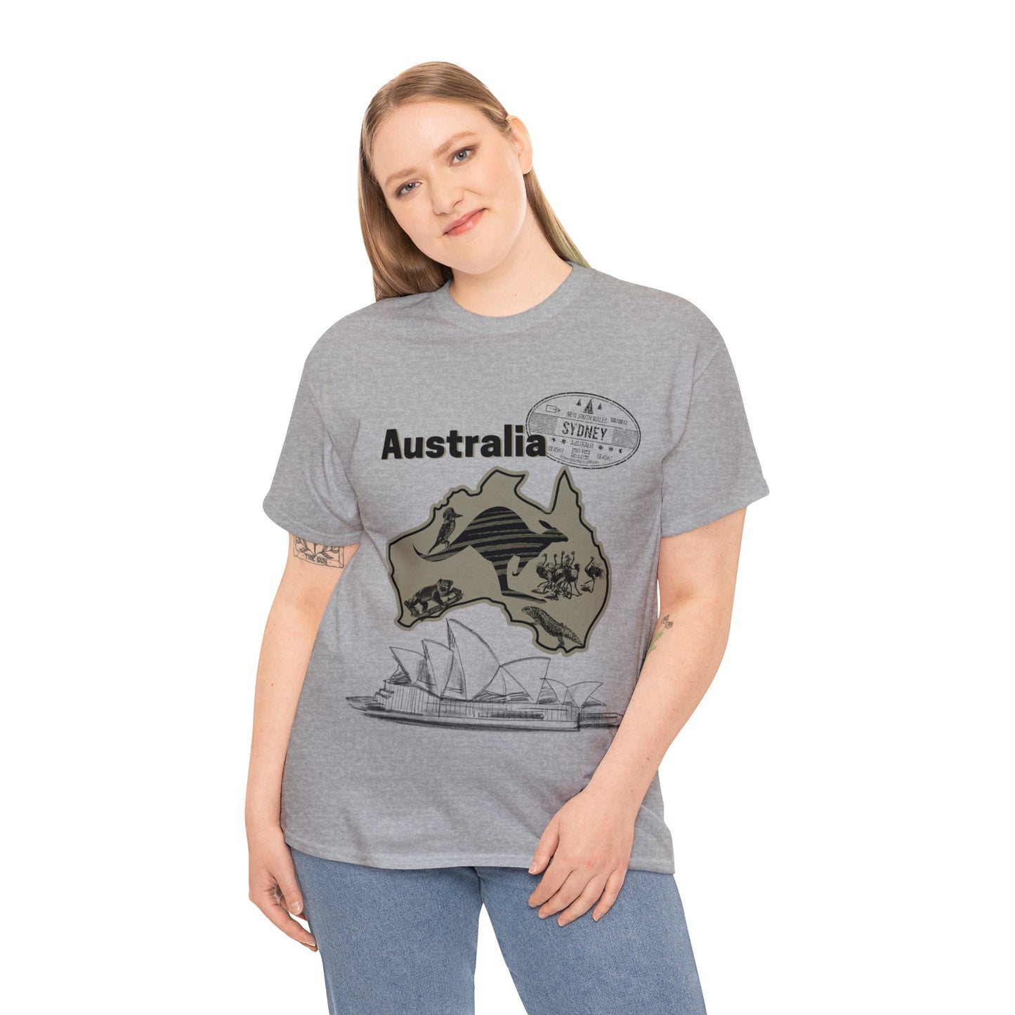 Australia Down Under T-Shirt, Kangaroo Tee