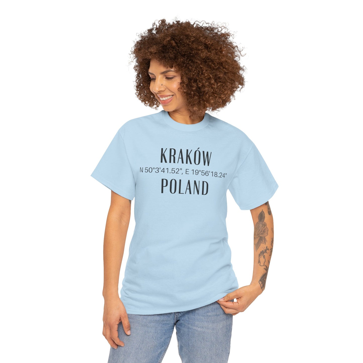 Krakow, Poland Coordinates T-Shirt