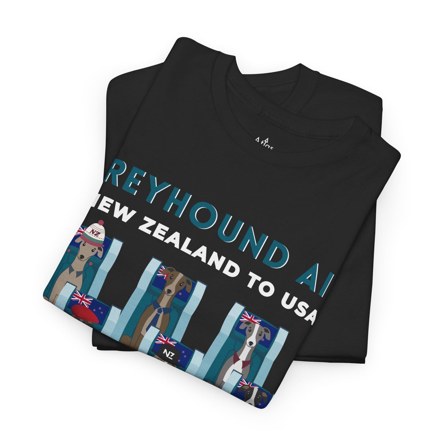Greyhound Air Short Sleeve Shirt New Zealand to USA Greyhound Rescue