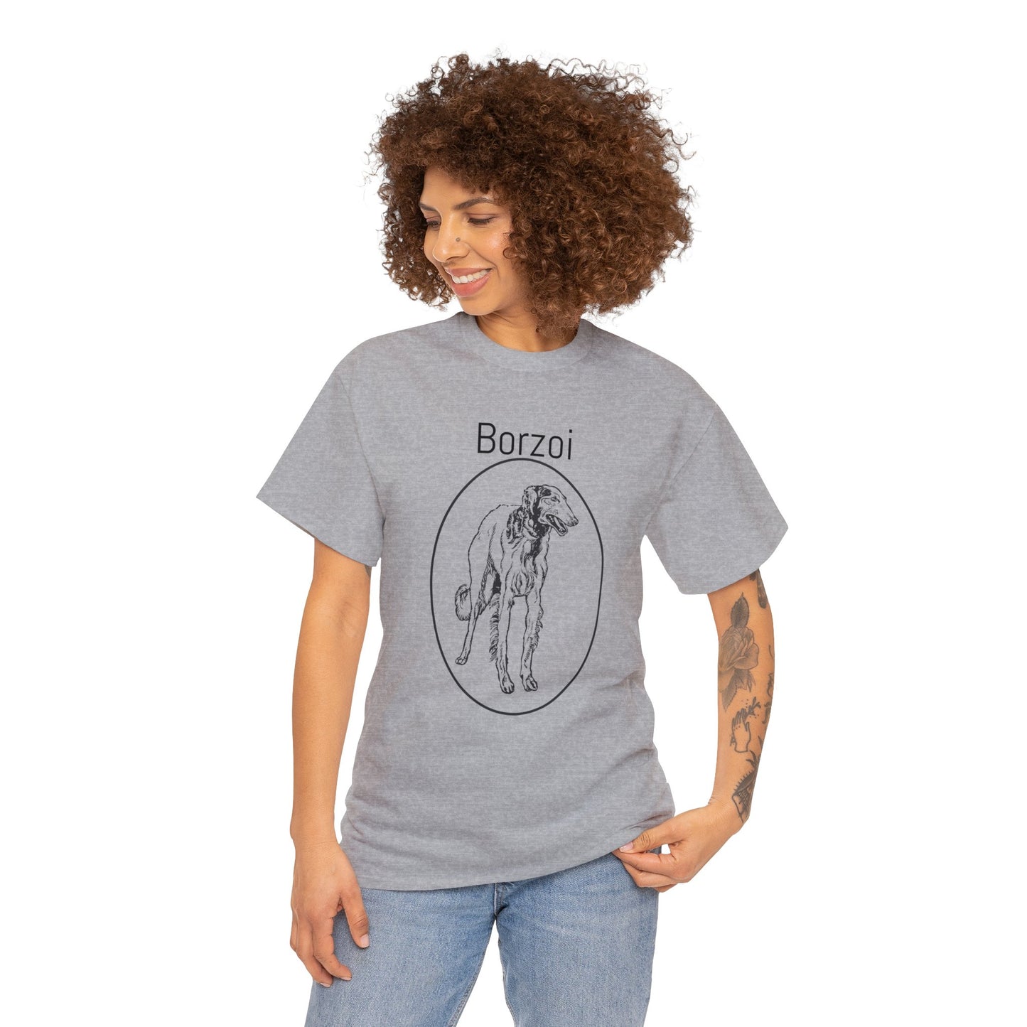Borzoi T-Shirt, European Hound Tee