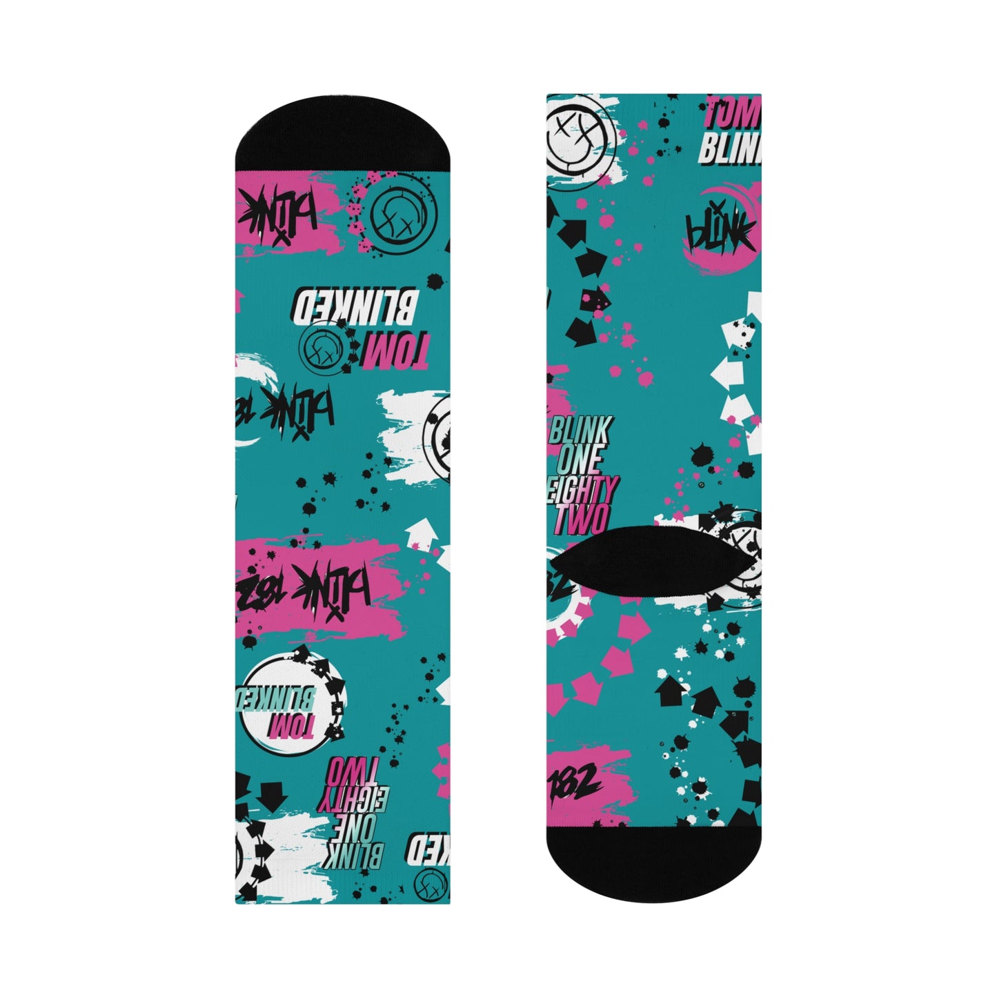 Blink 182 Socks Tom Is Back! Unisex Adult Stretchy Mid Calf