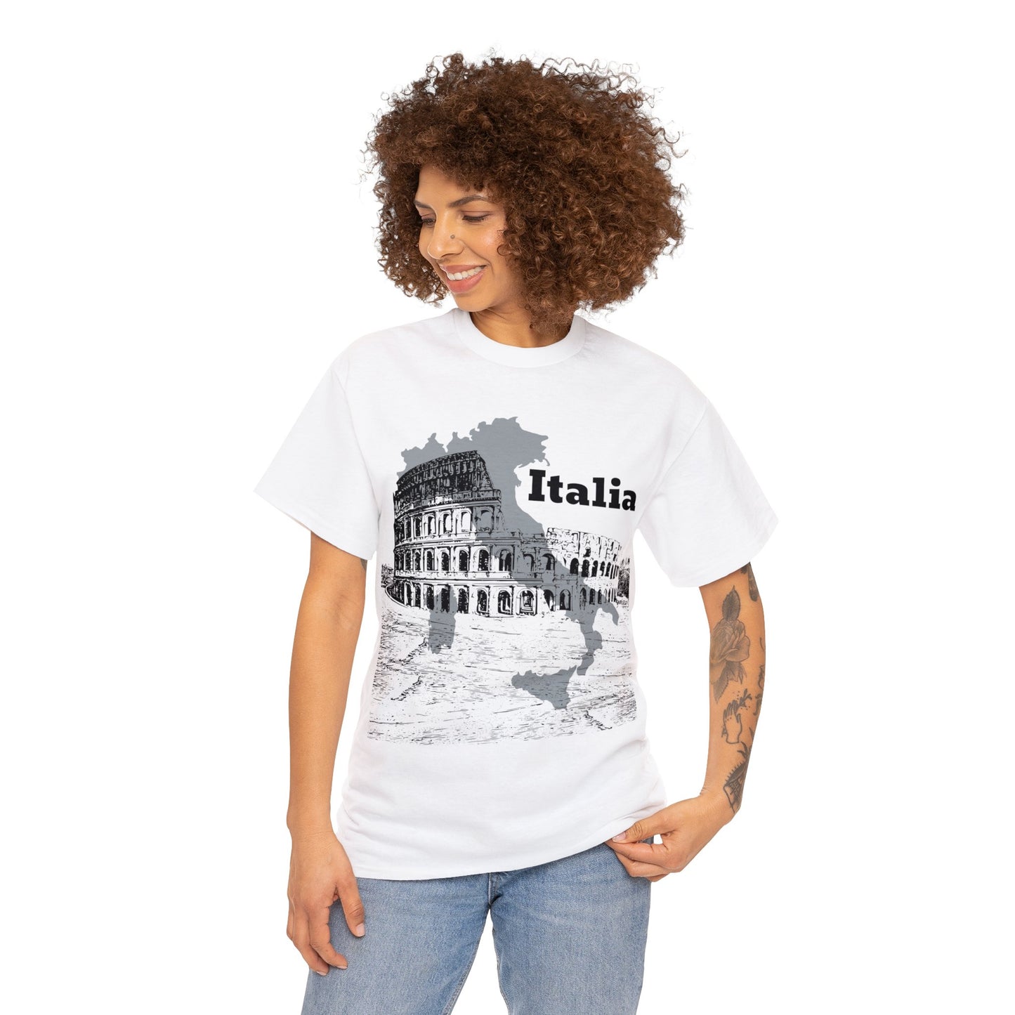 Italia Colosseum T-Shirt, Italian Architecture Tee