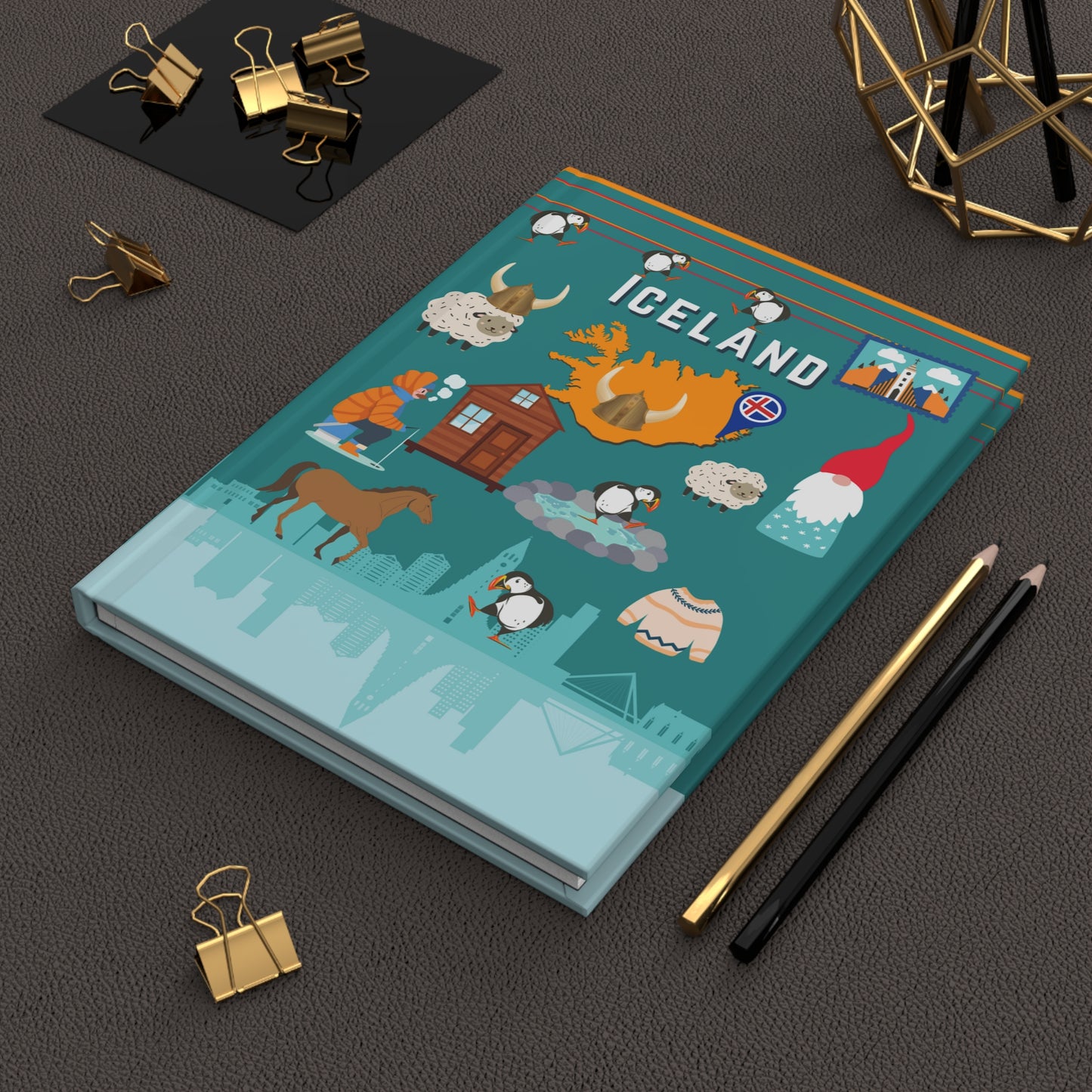 Iceland Notebook Travel Journal Hardcover