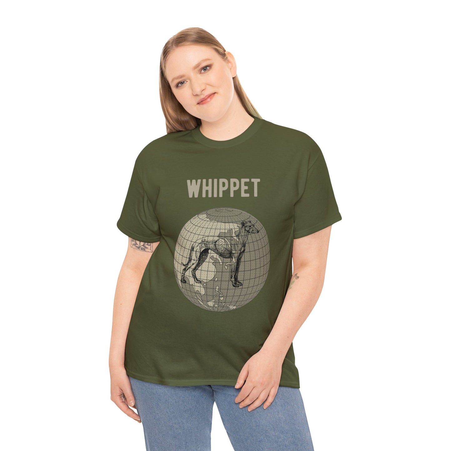 Whippet T-Shirt, World Map Tee