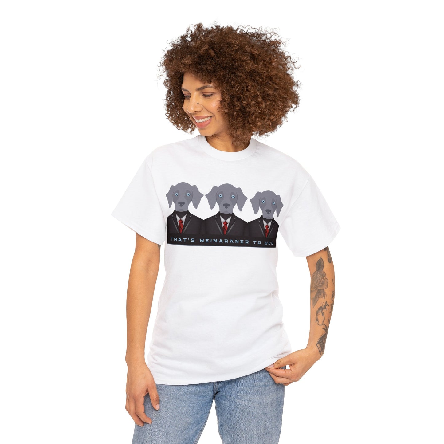 Weimaraner T-Shirt, Well-Suited Weim Tee