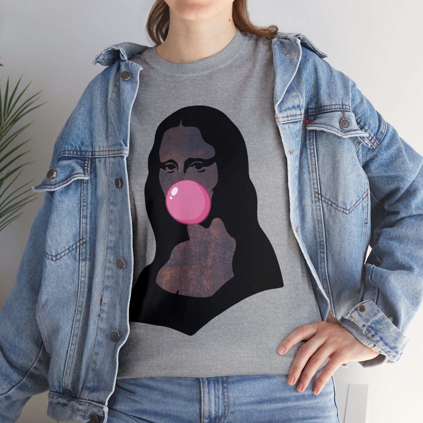 Mona Lisa Bubblegum T-Shirt Italy Humor Tee