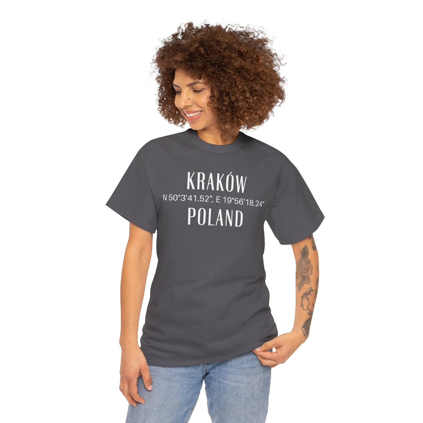 Krakow, Poland Coordinates T-Shirt