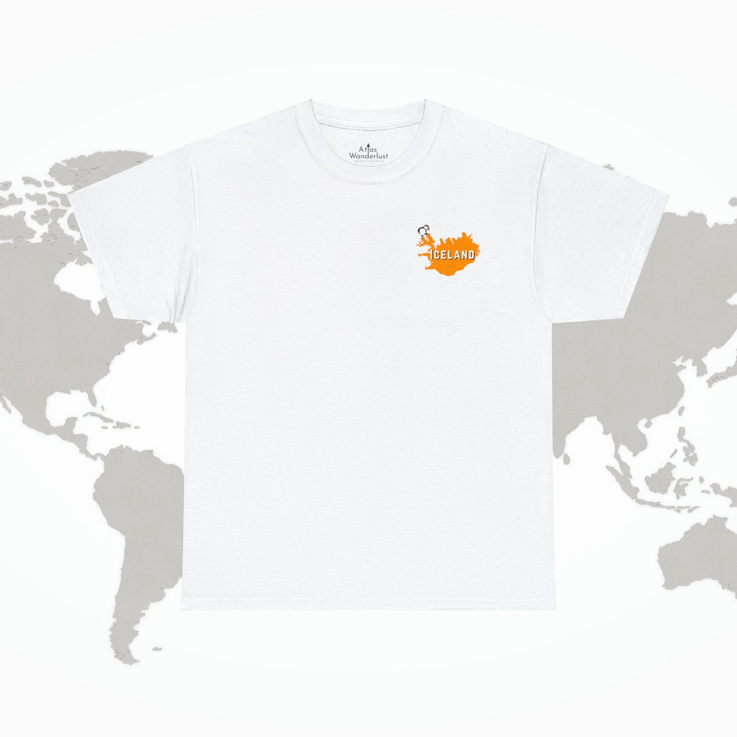 Iceland T-Shirt, 2-Sided Travel Tee Puffins Viking