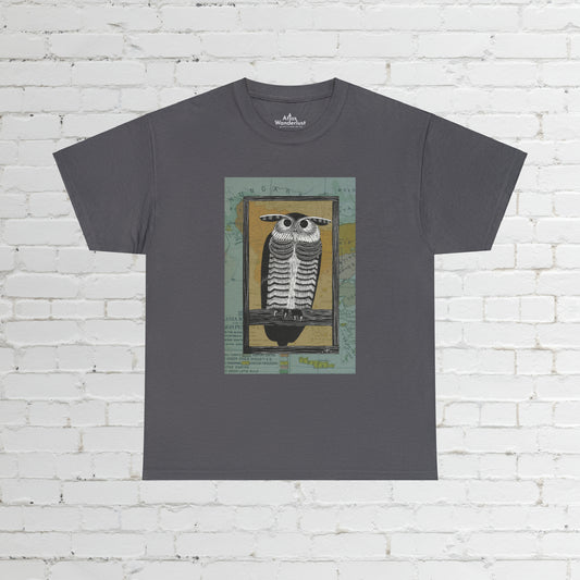Owl Steampunk T-Shirt, Retro Owl Tee