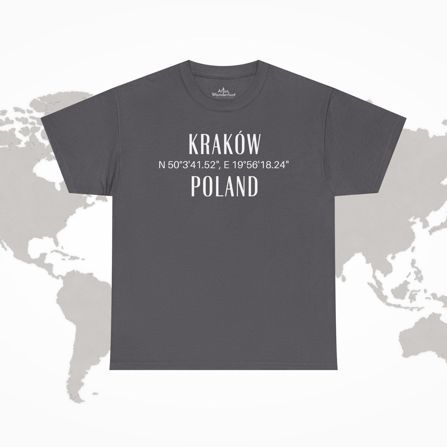 Krakow, Poland Coordinates T-Shirt