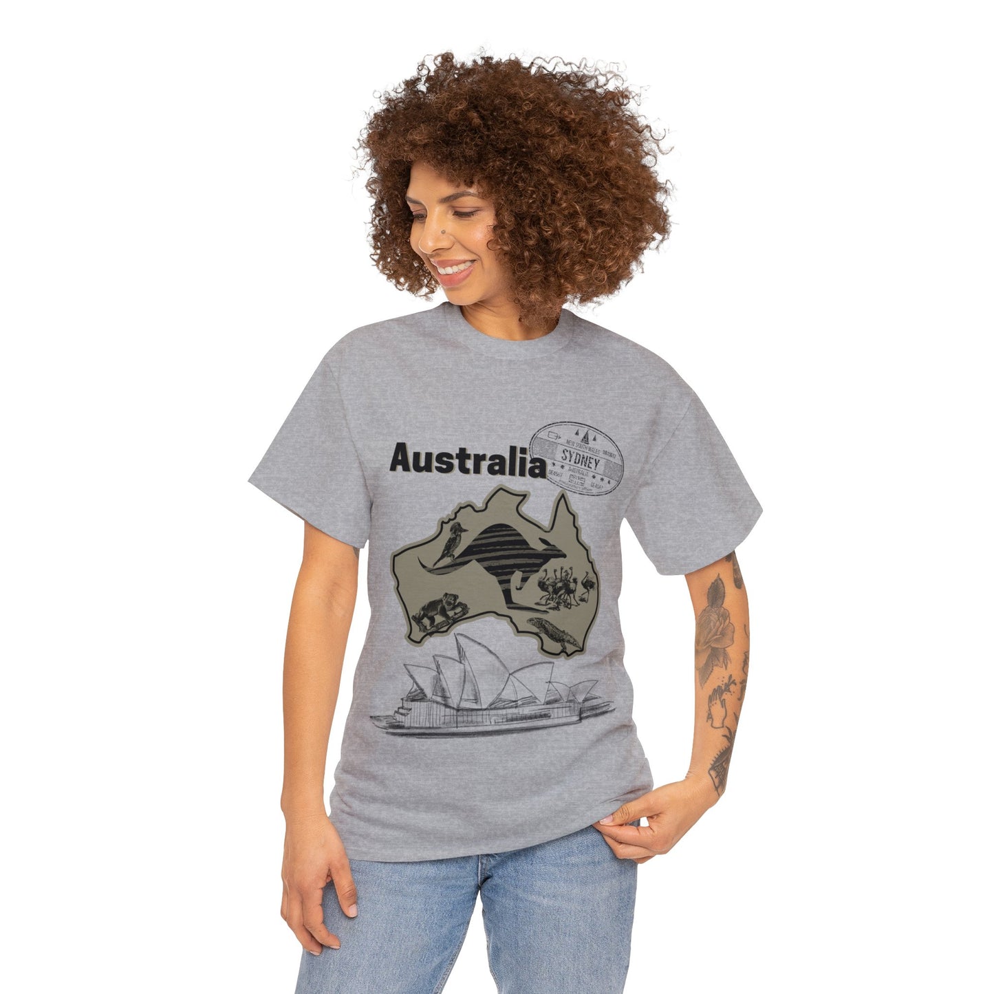 Australia Down Under T-Shirt, Kangaroo Tee