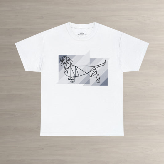 Dachshund T-Shirt, Origami Wiener Dog Tee