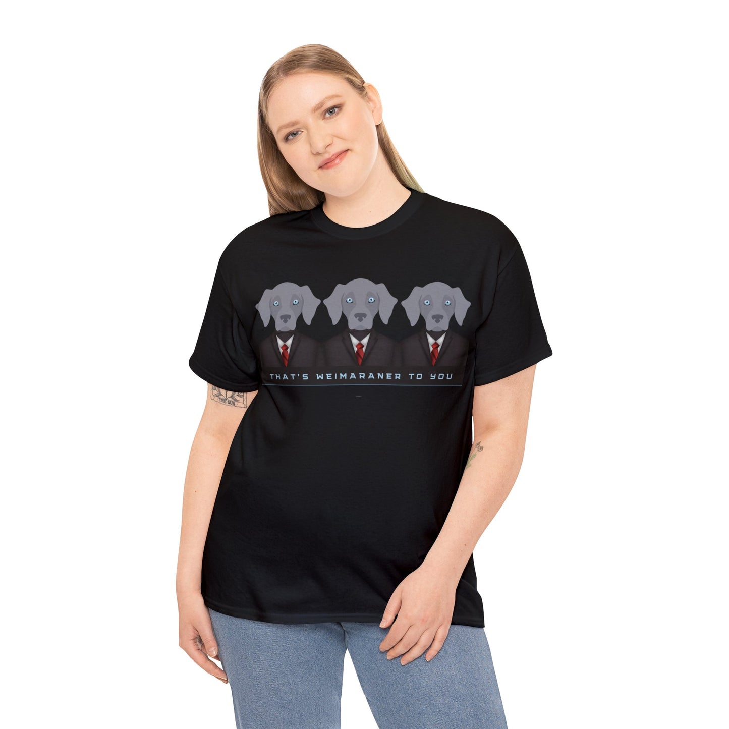 Weimaraner T-Shirt, Well-Suited Weim Tee