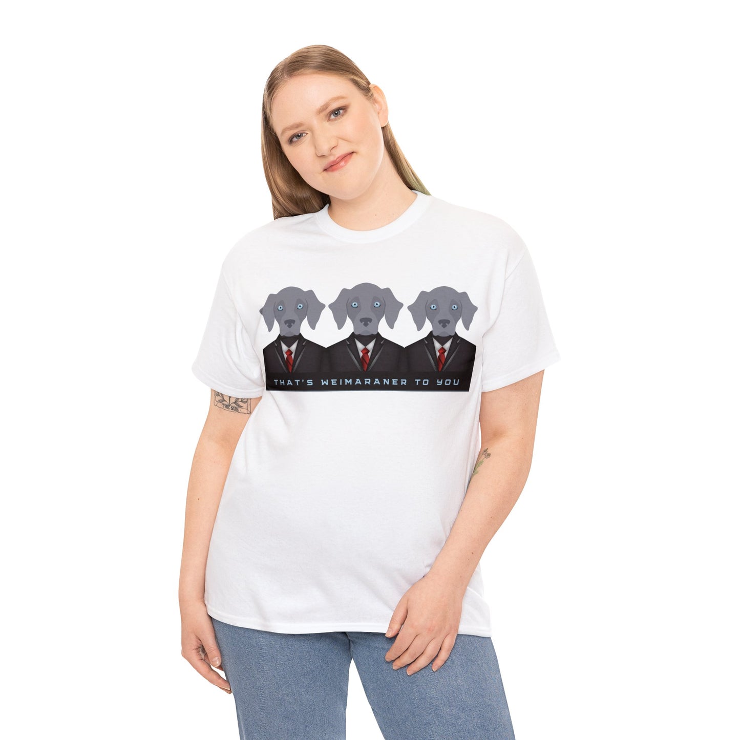Weimaraner T-Shirt, Well-Suited Weim Tee