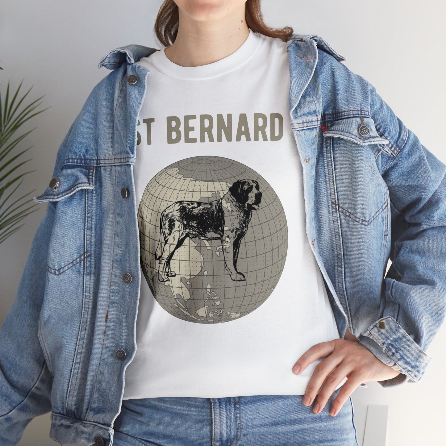 St Bernard T-Shirt, Old-World Map Tee