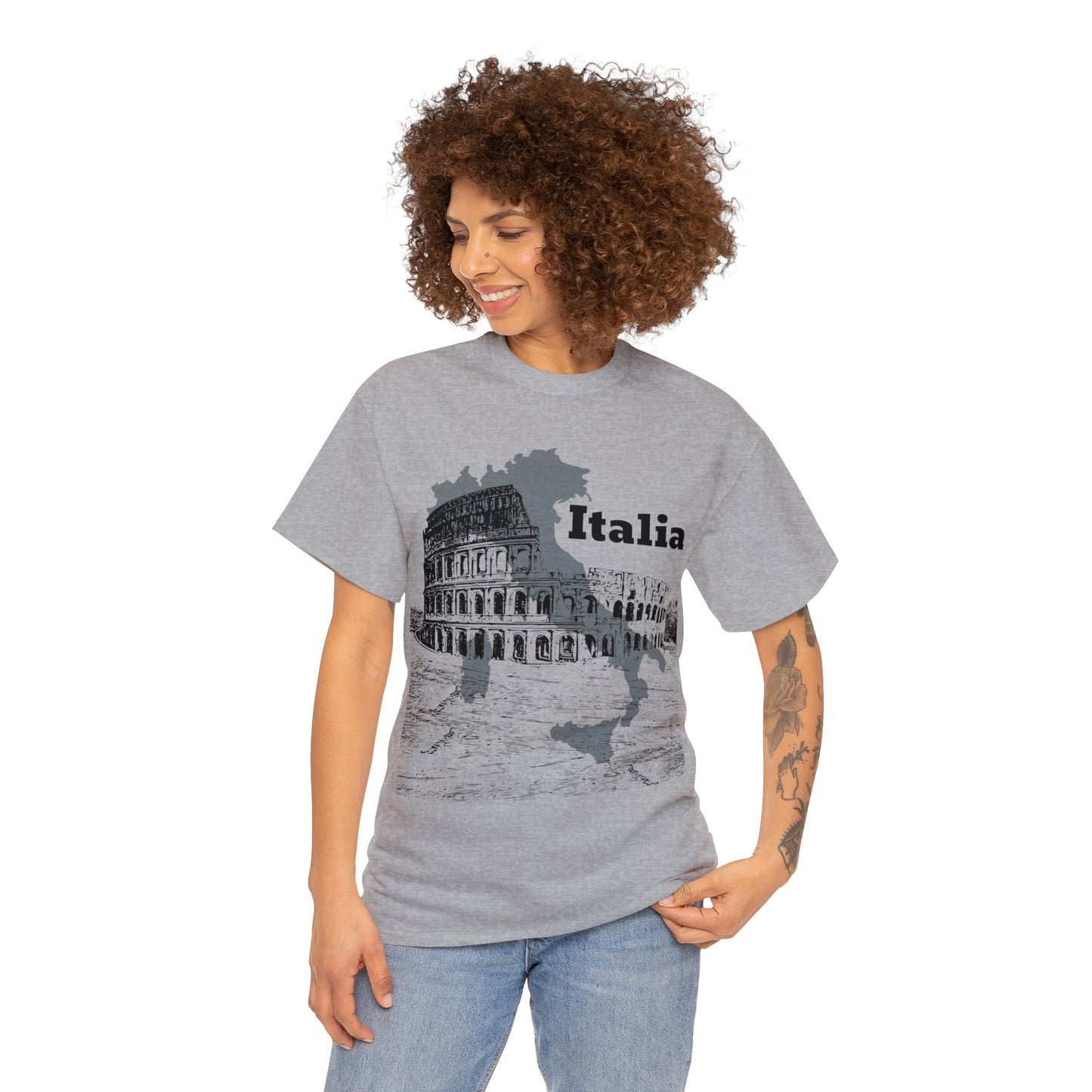 Italia Colosseum T-Shirt, Italian Architecture Tee