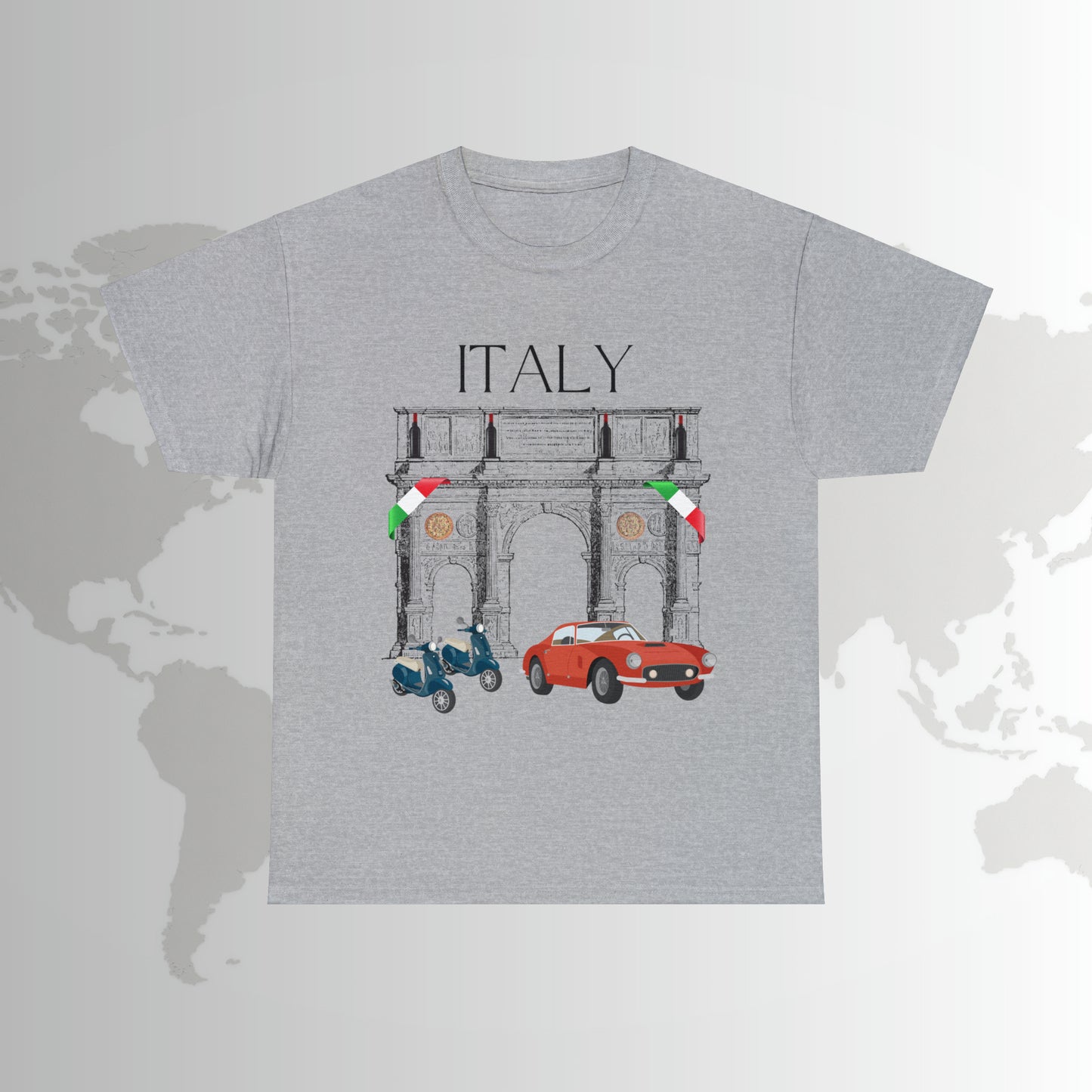Italy T-Shirt Italian Culture Tee Italia Unisex Classic Fit