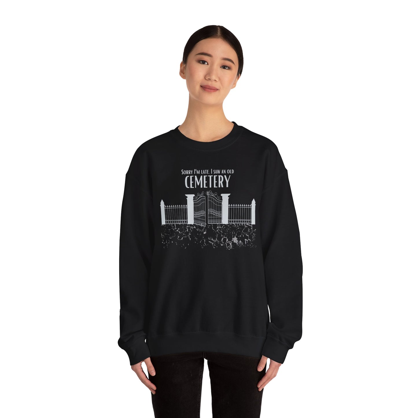 Cemetery Gate Sweatshirt Black Unisex