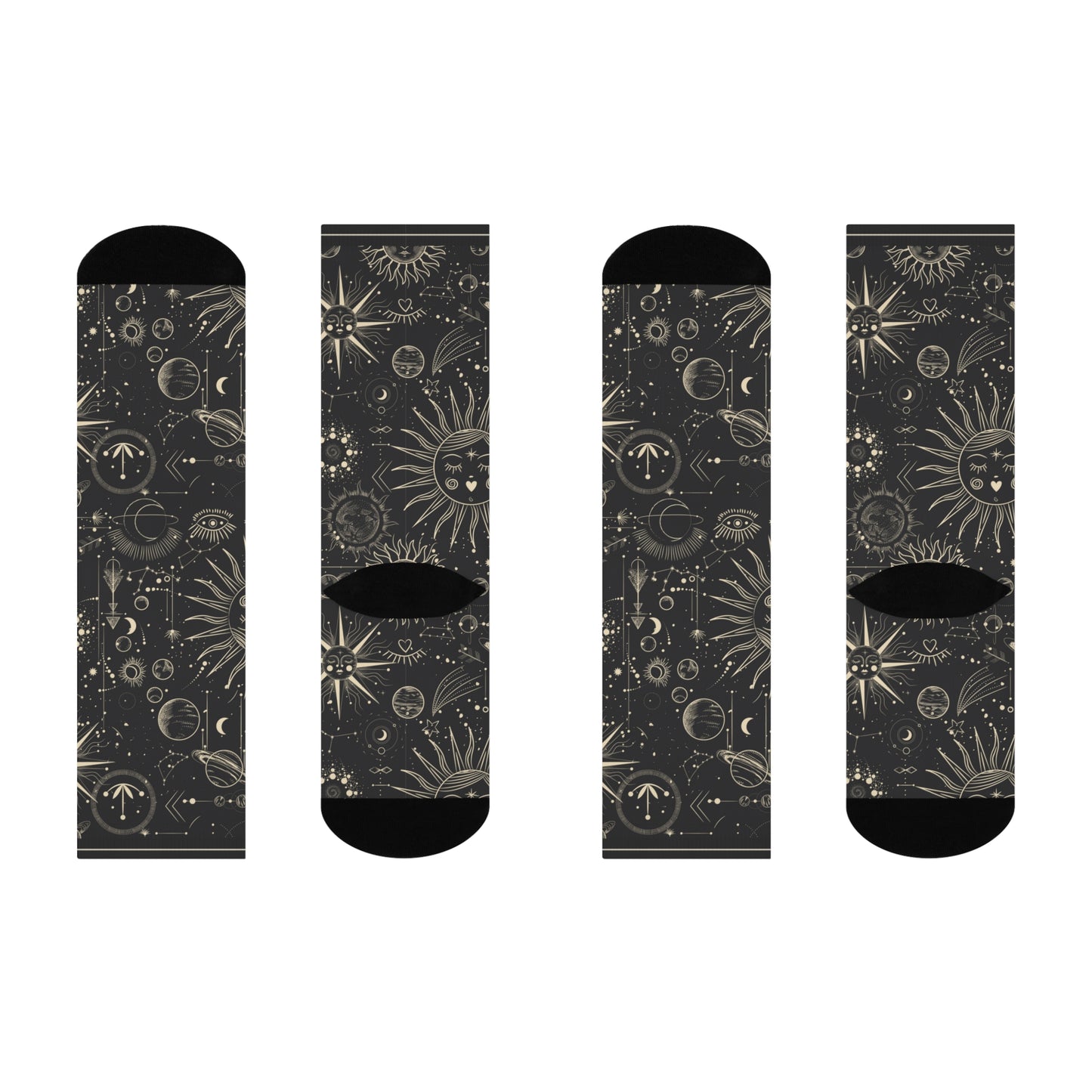 Celestial Socks Astrology Unisex Adult Stretchy Mid Calf Original
