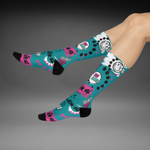 Blink 182 Socks Tom Is Back! Unisex Adult Stretchy Mid Calf