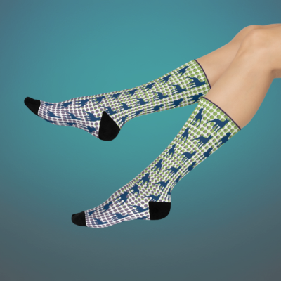 Boxer socks pixel background modern