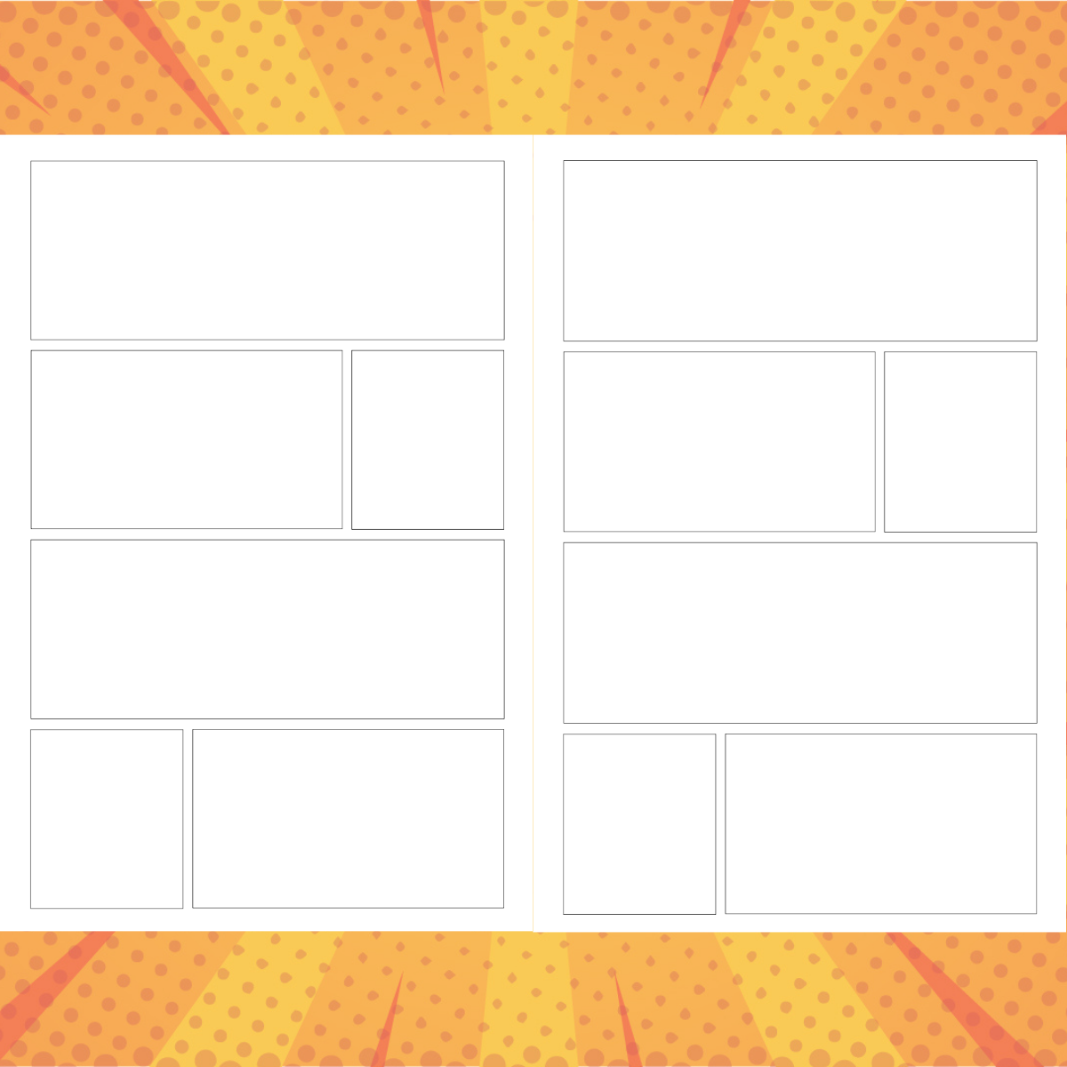 Comic Book, Blank Retro