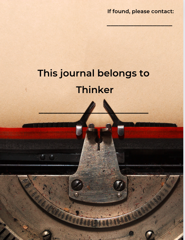 Journal of a Thinker: Strategic / Observant / Inquisitive