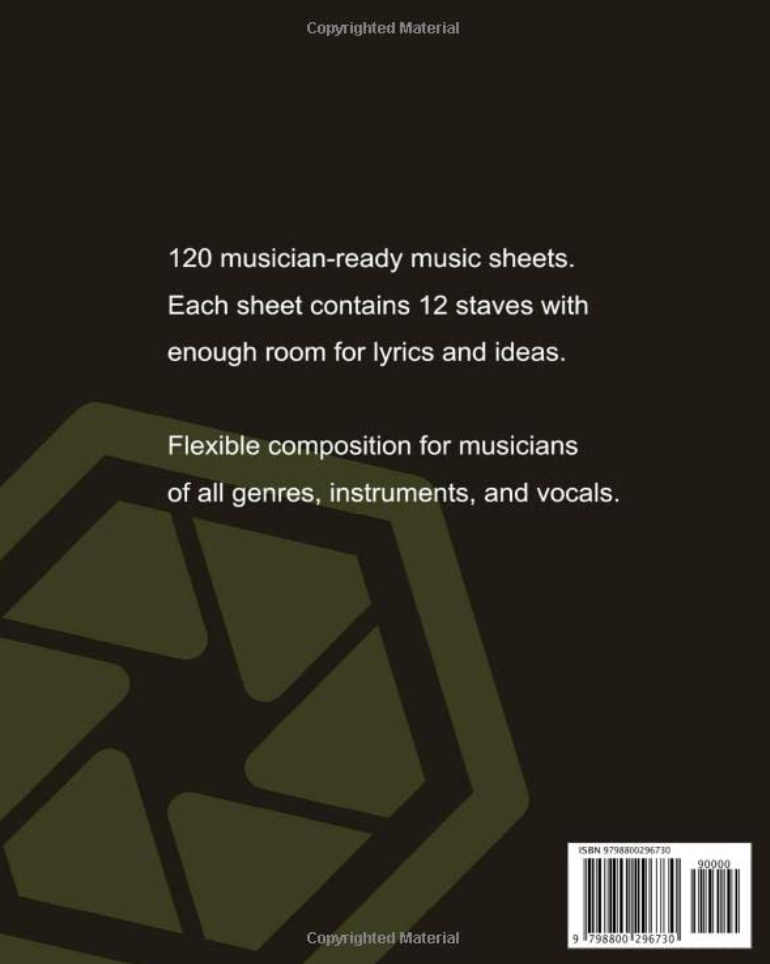 Blank Sheet Music Guitar