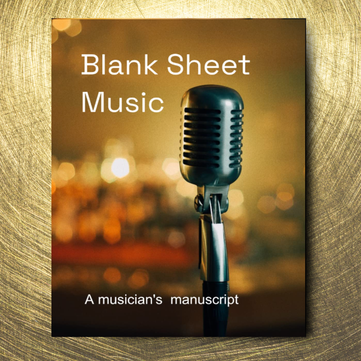 Blank Sheet Music Microphone