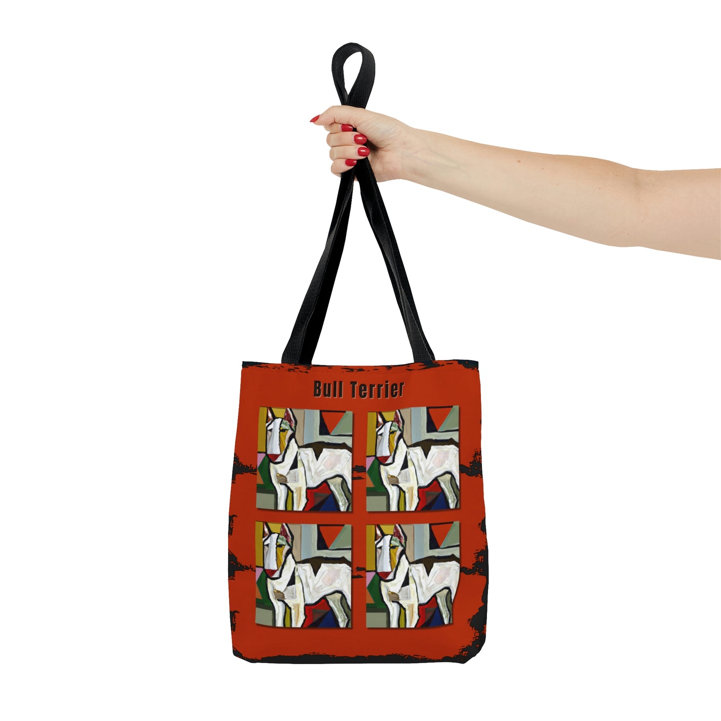 Bull Terrier Tote Bag, Picasso Style