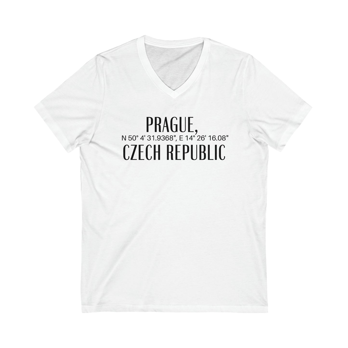Prague, Czech Republic Coordinates V-Tee