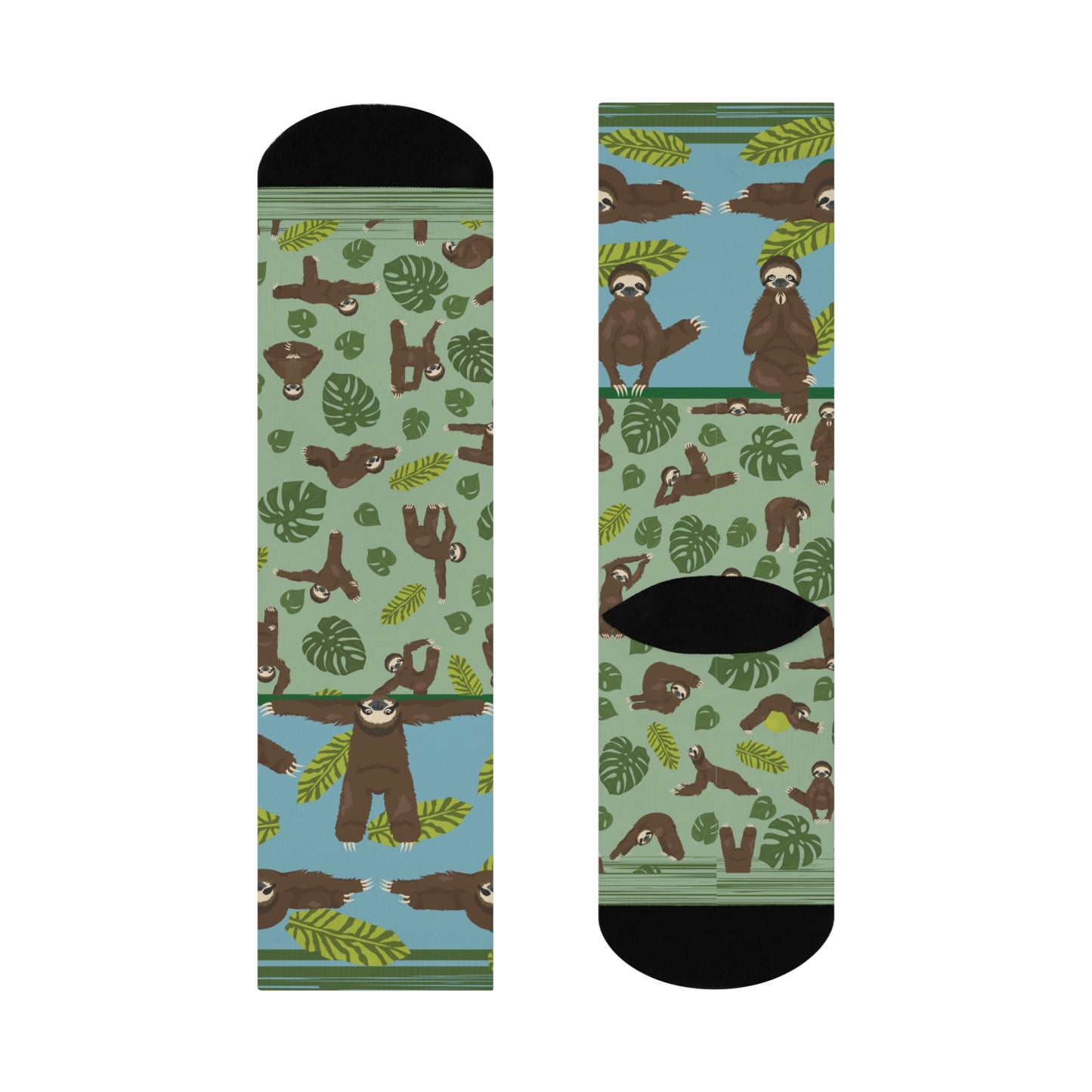 Sloth Lovers= Slovers Socks! Unisex Adult Stretchy Mid Calf Original